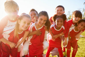 Coed soccer team