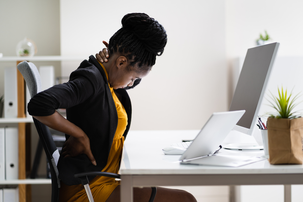 Ergonomics and posture guidance for back and neck health.