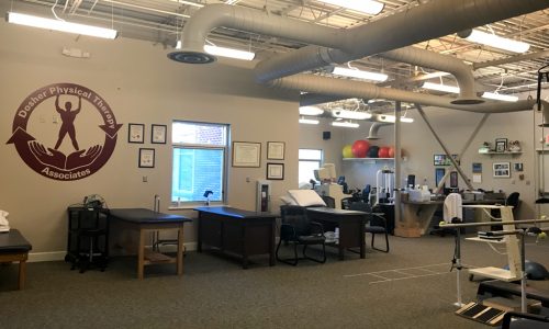 Interior of the Dosher Physical Therapy Easley clinic.